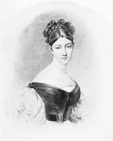 Maria F. Malibran (From an Old Engraving which belonged to Manuel Garcia.)