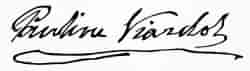 signature: Pauline Viardot