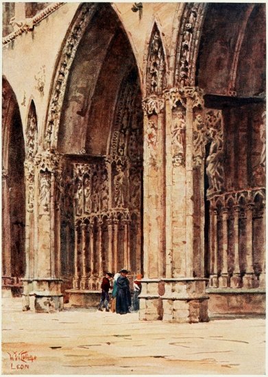 LEON. THE WEST PORCH OF THE CATHEDRAL