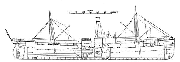 Steamship with 'Paragon' system