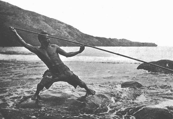 A Marquesan fisherman of Hatiheu