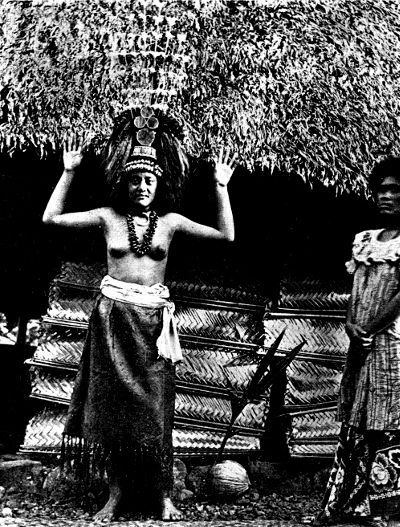 Seuka, taupo of Pago Pago, illustrating a movement in the Siva
