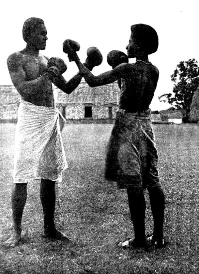 Fijian boys boxing