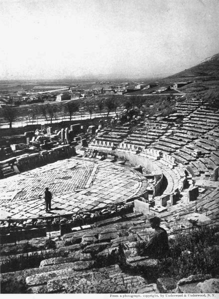THE THEATER OF DIONYSUS ON THE SOUTHERN SLOPE OF THE ACROPOLIS