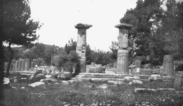 THE TEMPLE OF HERA AT OLYMPIA