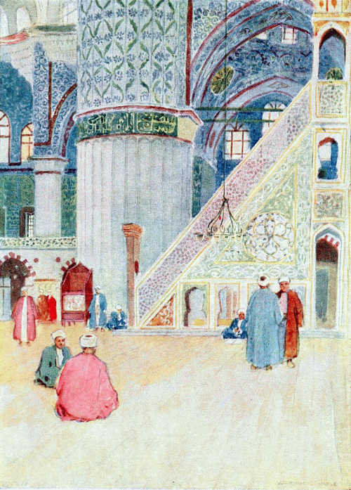 INTERIOR OF THE MOSQUE OF SULTAN AHMED I.