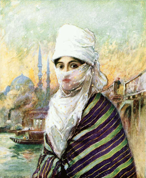 A TURKISH LADY IN OUT-DOOR DRESS