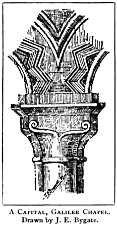 Capital in Galilee Chapel.