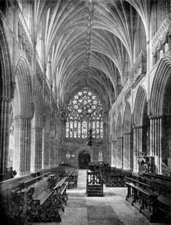 THE NAVE, LOOKING WEST. The Photochrom Co. Photo.