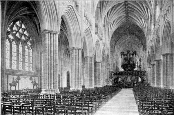 THE NAVE, LOOKING EAST. The Photochrom. Co. Photo.
