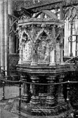 PULPIT IN THE CHOIR. The Photochrom. Co. Photo.