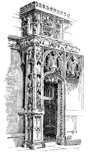 ST. GEORGE'S CHAPEL (OR SPEKE'S CHANTRY). DRAWN BY H.P. CLIFFORD.