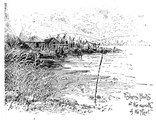 Fishers' Huts at the mouth of the Fleet.