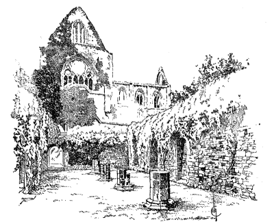 Illustration: REMAINS OF THE SCRIPTORIUM OF FOUNTAINS ABBEY (Fourteenth century)
