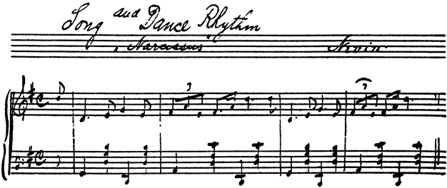 Song and Dance Rhythm, 'Narcissus,' Nevin