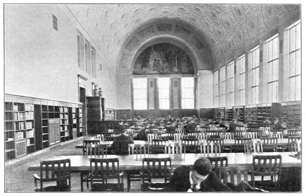 Interior of the Main Reading Room in the New Library