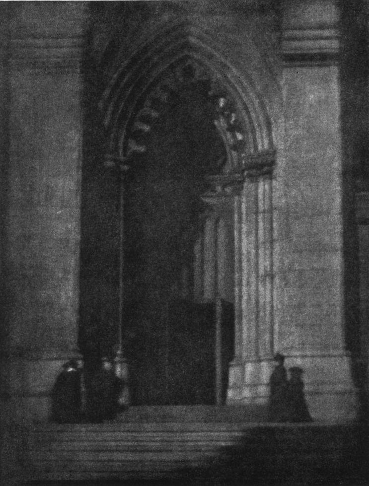 DOORWAY OF ST. PATRICK'S CATHEDRAL, By William Gordon Shields, New York