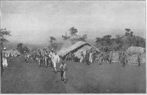 Soudanese Soldiers Under a German Officer Outside of Tanga.