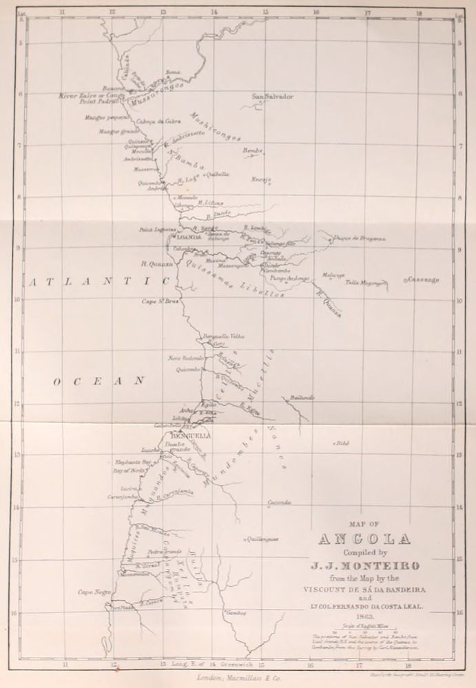 MAP OF ANGOLA