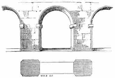 Anglo-Saxon Arches, St. Michael's Church, St. Alban's, A. D. 948.