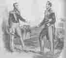 San Martín y Bolívar en Guayaquil Navarro y Lamarca, Historia general de América