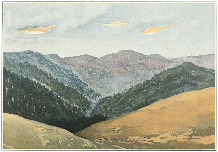 Fig. 10. View North from the Zikar Pass.