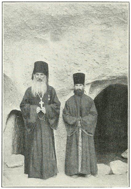 Fig. 19. Archimandrite and Deacon at Vardzia.