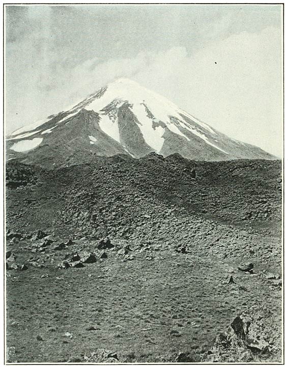 Fig. 34. Great Ararat from above Sardar-Bulakh.