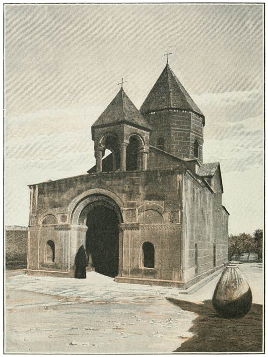 Fig. 60. Edgmiatsin: Exterior of Shoghakath.