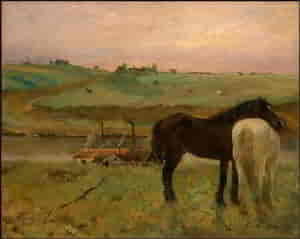Degas - Horses in the Meadows