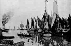 Claude Monet - The Harbour, Honfleur
