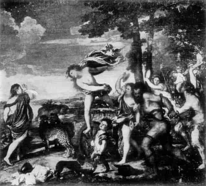 Bacchus and Ariadne. Titian.