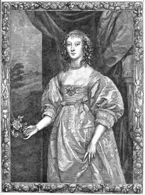 The Countess of Devonshire. By VAN DYCK. From the Engraving by P. Lombart.