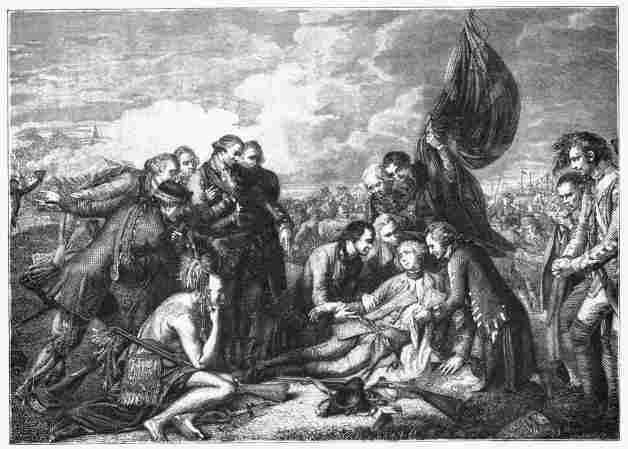 Death of Wolfe. By WEST. In the possession of the Duke of Westminster.