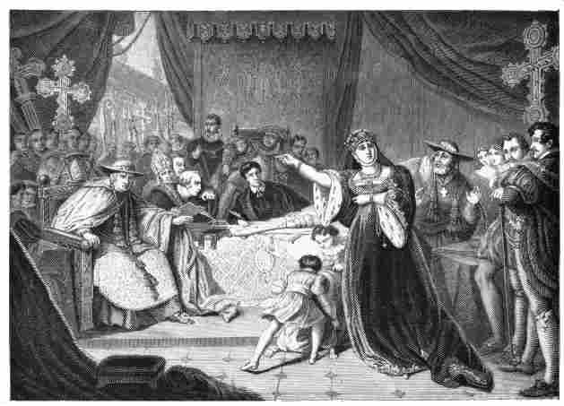 Trial of Queen Catherine. By HARLOW. A.D. 1817. In the possession of Mrs. Morrison.