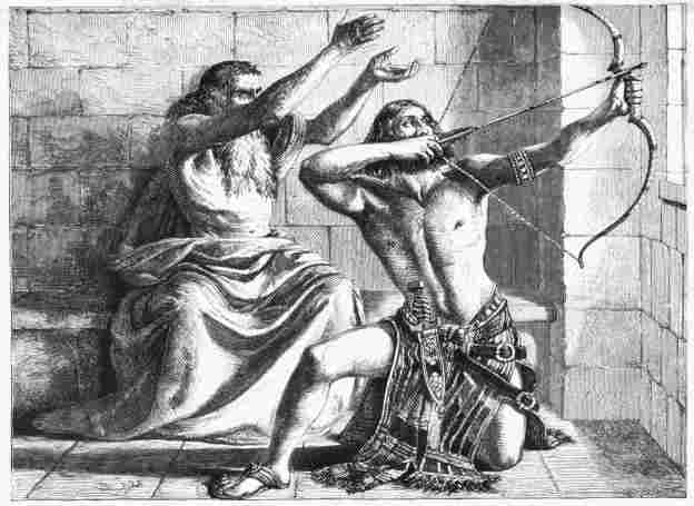 Joash shooting the Arrows of Deliverance. By DYCE. A.D. 1844. In the possession of Mr. Bicknell.