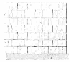 Fig. 46.—Elevation of wall, Khorsabad; from Place.