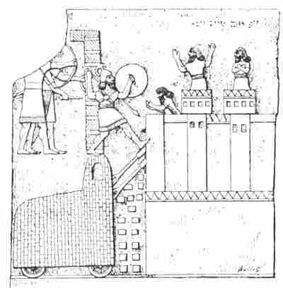 Fig. 59.—Fortress; from Layard's Monuments, 1st Series.