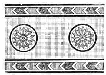 Fig. 116.—Ornament painted upon plaster; from Layard.