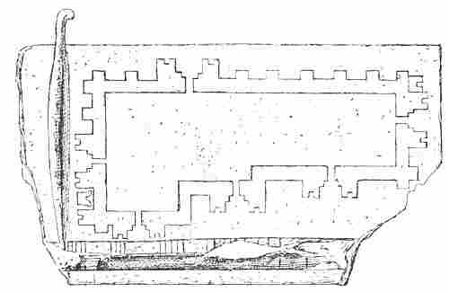 Fig. 153.—Chaldæan plan. Louvre.