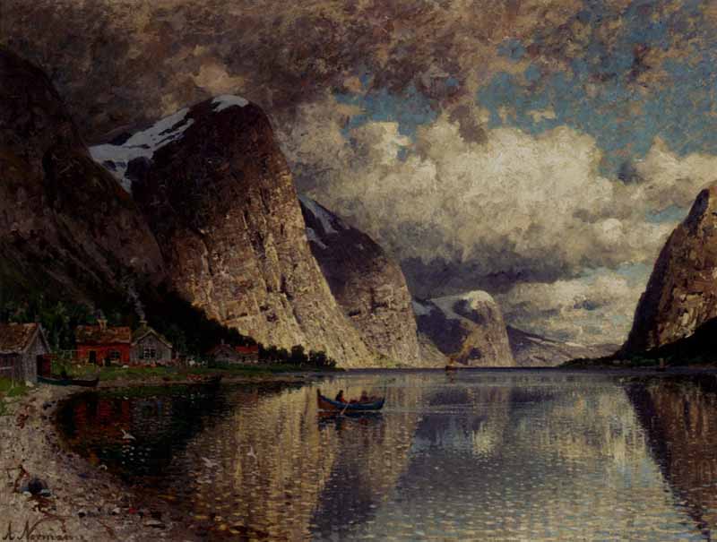 A Cloudy Day On A Fjord. Adelsteen Normann