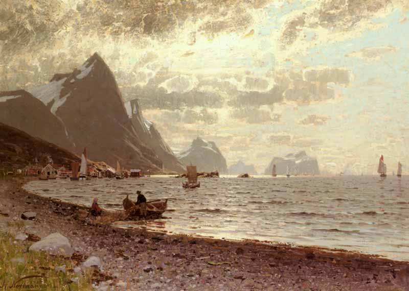 A Norwegian Fjord. Adelsteen Normann