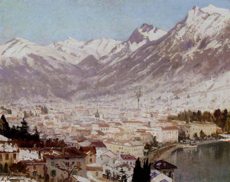 A View Of Como. Adelsteen Normann
