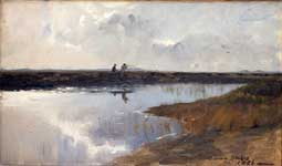 Hunters on the moor north of Skagen