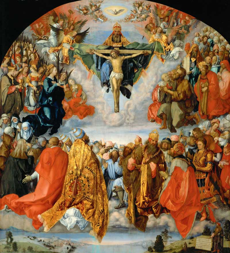 Adoration of the Trinity . Albrecht Dürer