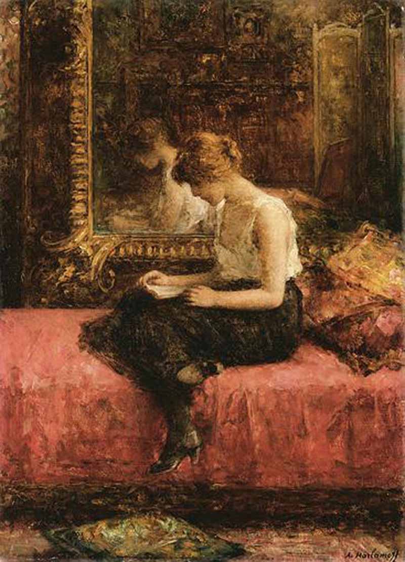 Literary Pursuits of a Young Lady. Alexei Alexeivich Harlamoff