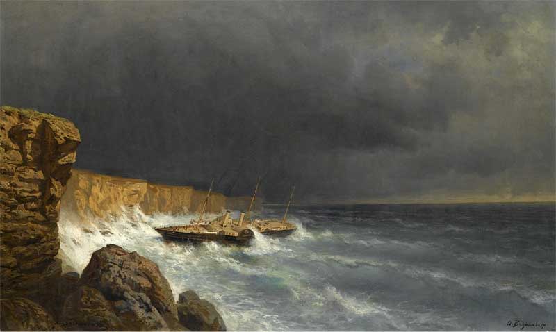 The final moments of the imperial yacht Livadia . Alexey Petrovich Bogolyubov