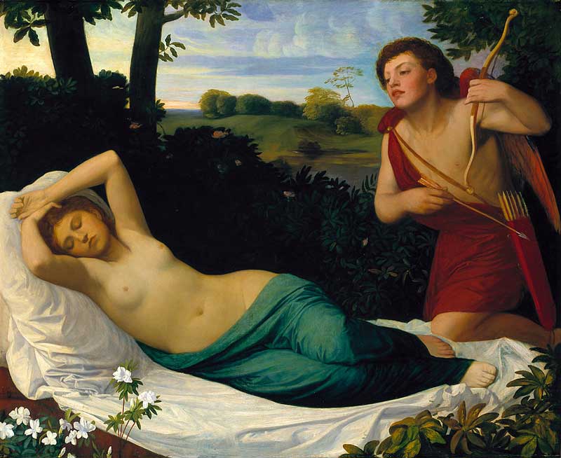 Cupid and Psyche. Alphonse Legros