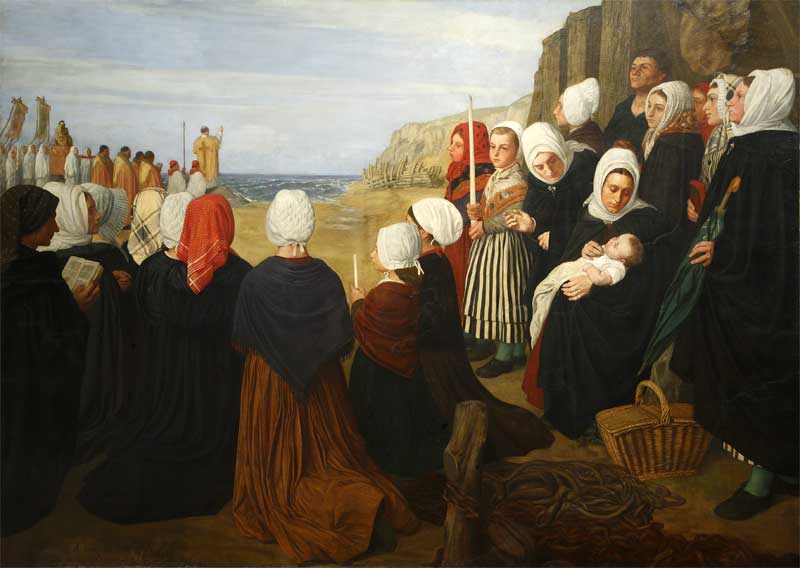 The Blessing of the Sea. Alphonse Legros