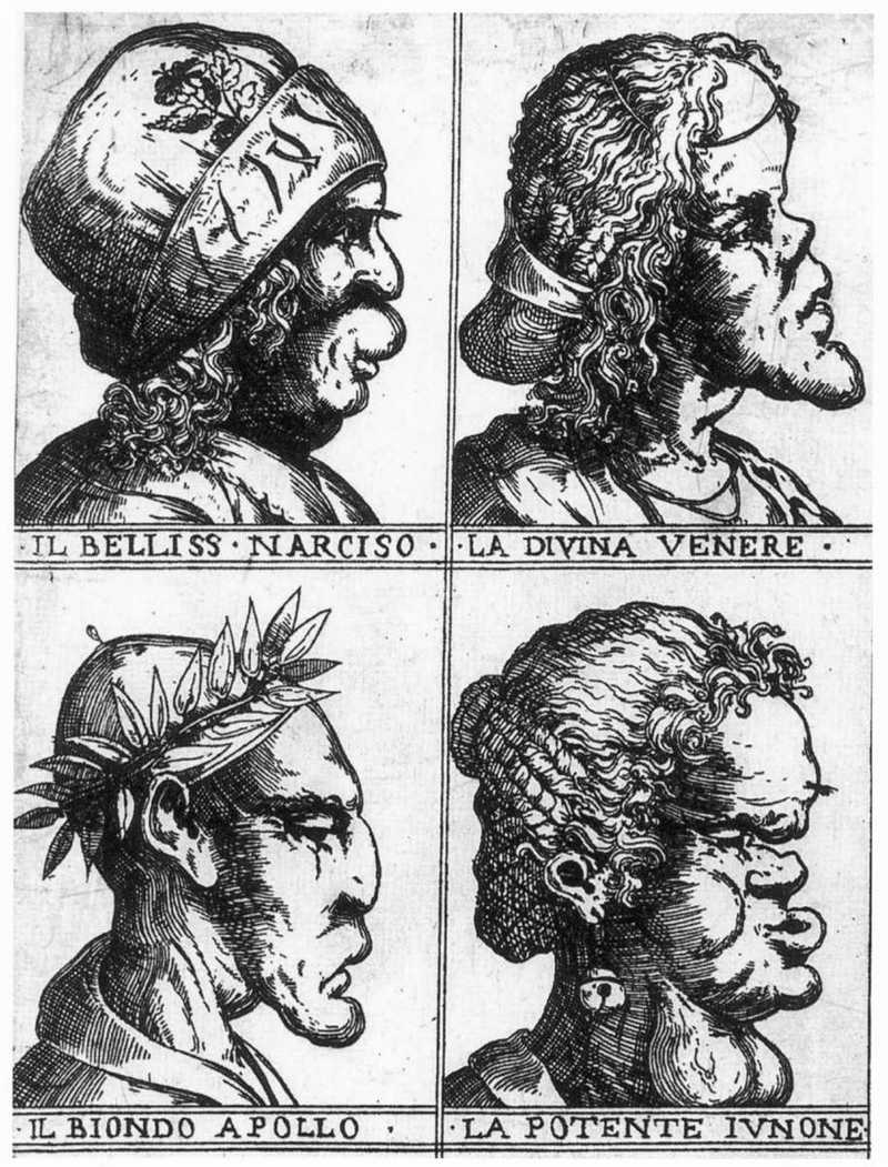 Caricatures of the Gods of Olympus. Ambrogio Brambilla